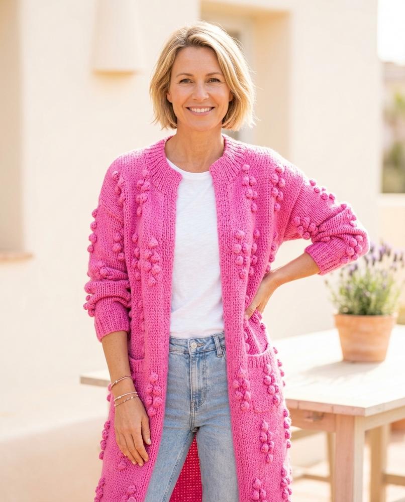 Witt Mode - Rilan | Strukturiert Verschlusslos Cardigan Damen