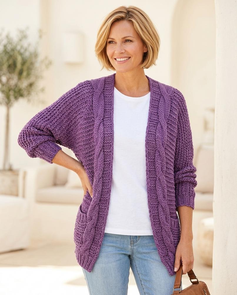 Witt Mode - Lesan | Grobgestrickt Offen Cardigan Damen