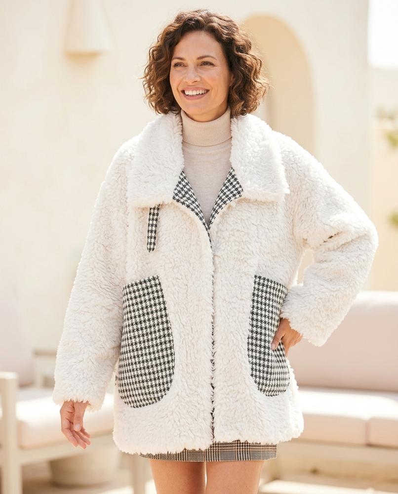 Witt Mode - Cover | Flauschig Gemustert Jacke Damen