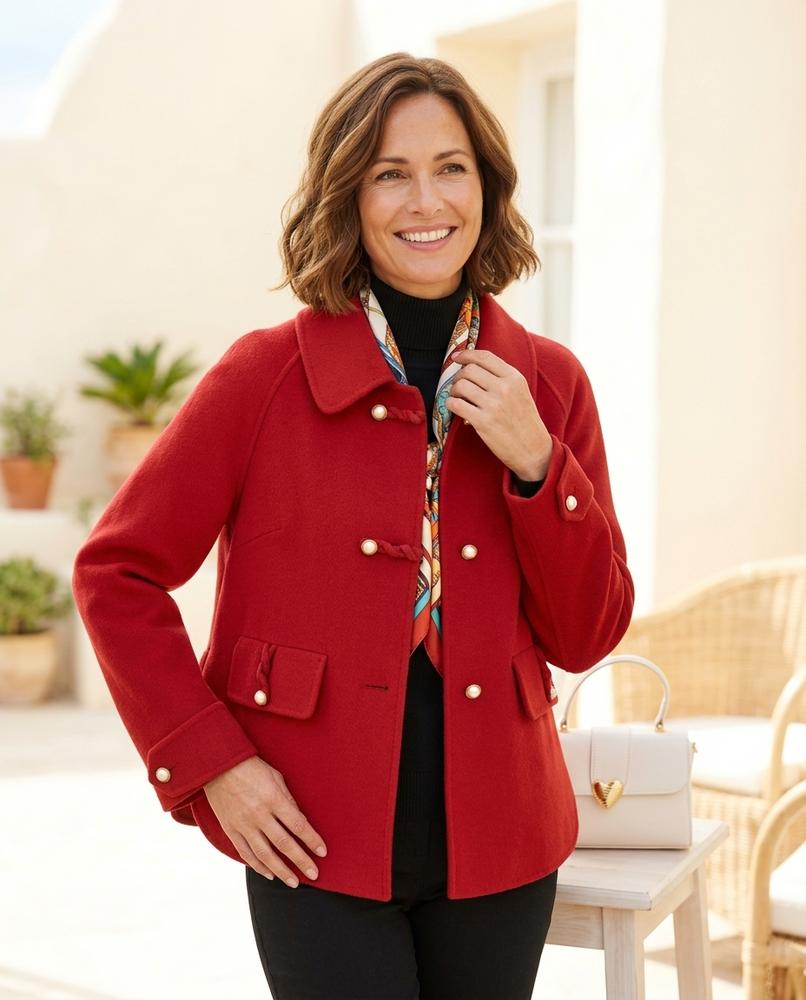 Witt Mode - Tinav | Geflochtene Kurzgeschnittene Jacke Damen