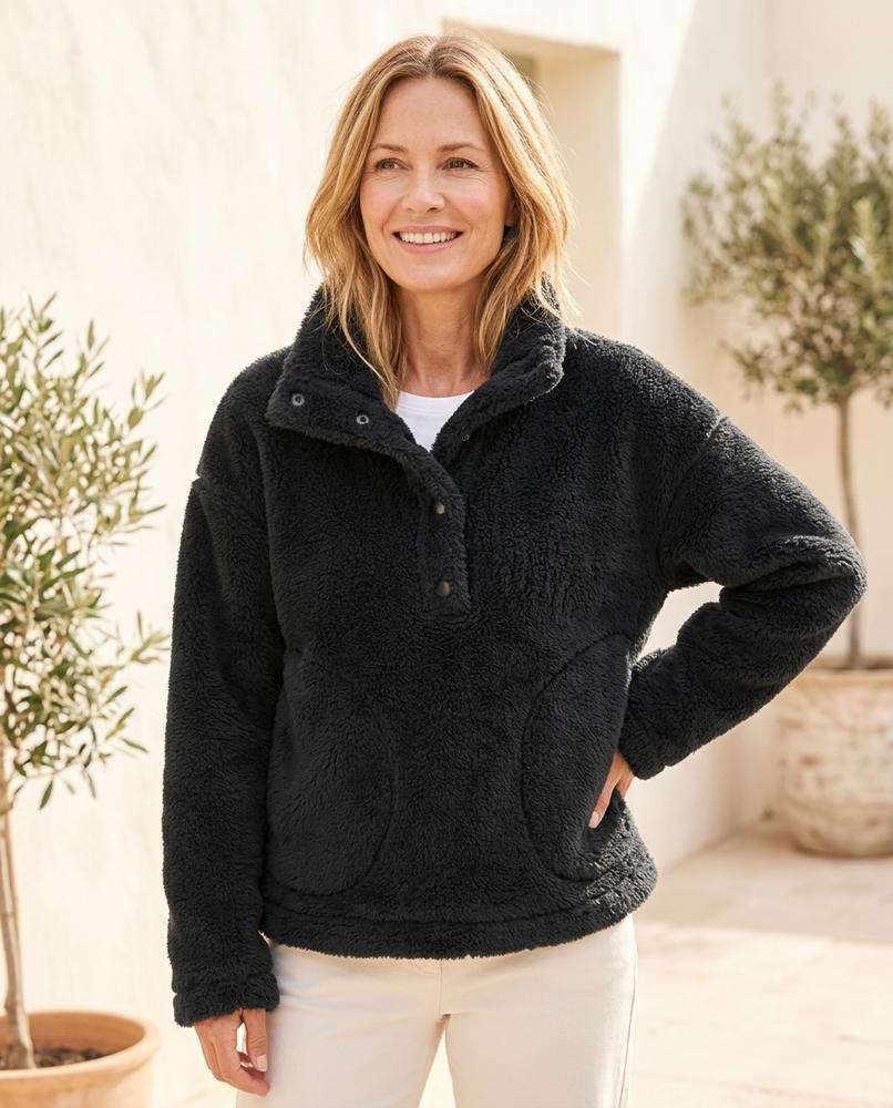 Witt Mode - Zalan | Hochfloriger Geknöpfter Pullover Damen