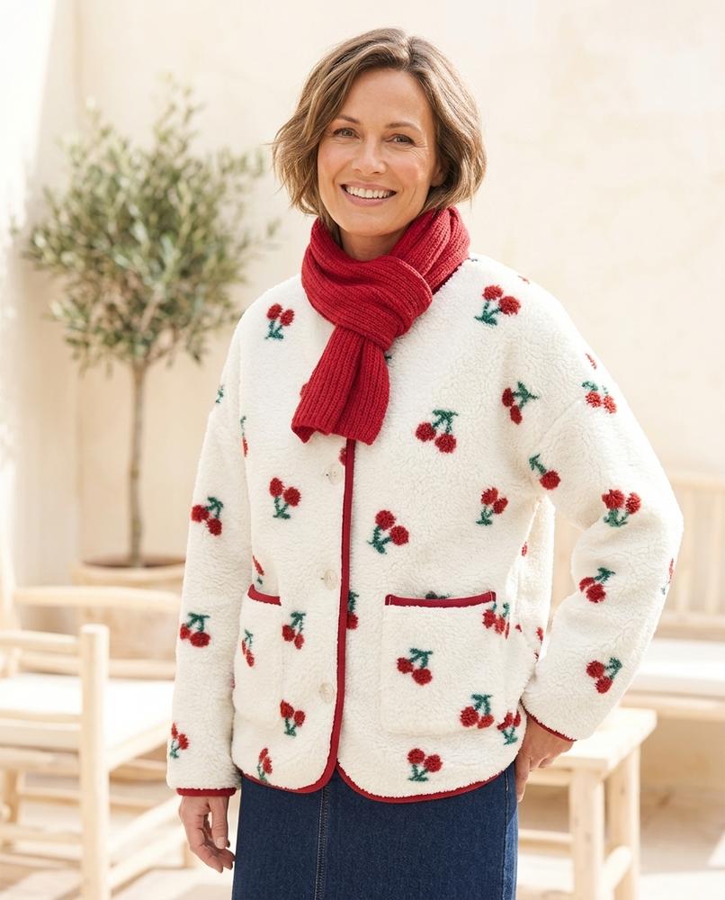 Witt Mode - Eigus | Bestickt Plüschig Jacke Damen