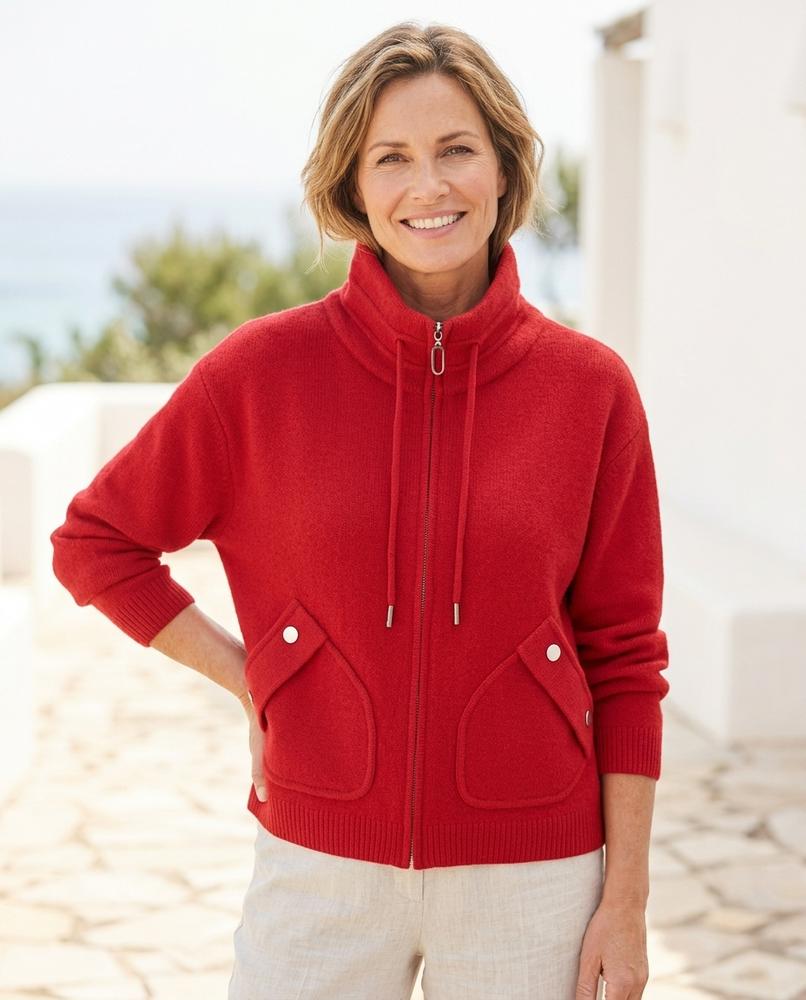 Witt Mode - Cuser | Hochgeschlossene Gestrickte Jacke Damen