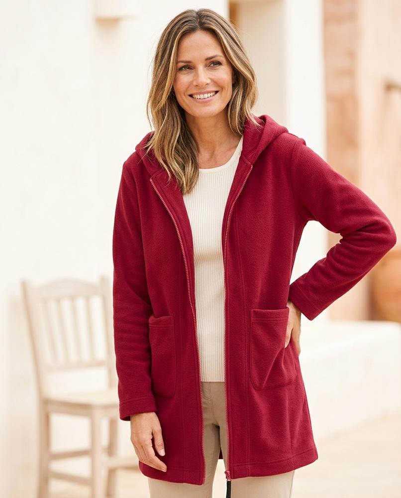 Witt Mode - Nikal | Kapuzen Fleece Mantel Damen