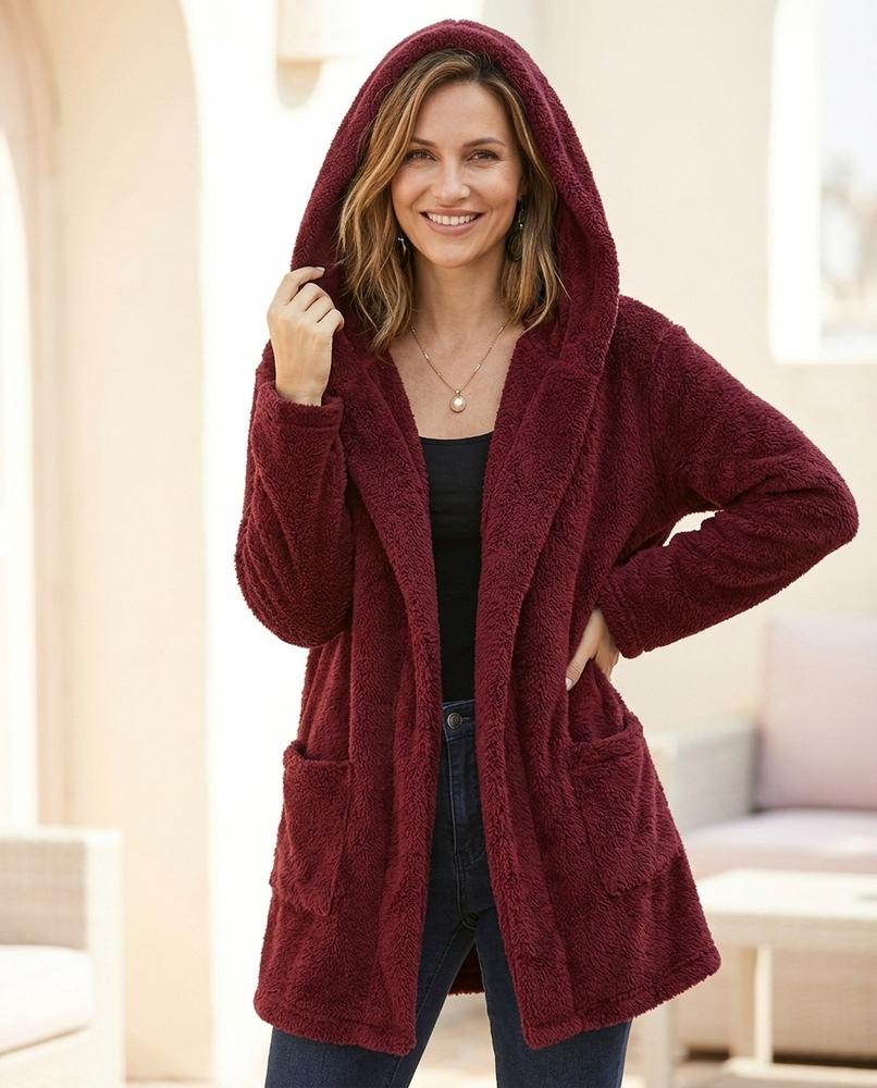 Witt Mode - Nusuk | Hochfloriger Offener Cardigan Damen
