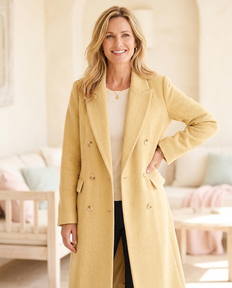 Witt Mode - Dalis | Zweireihiger Woll Mantel Damen