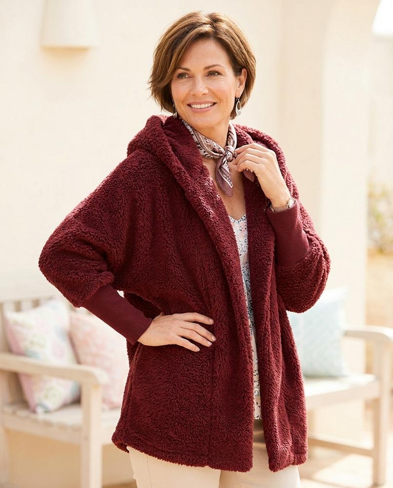 Witt Mode - Kusel | Verschlusslos Plüschig Cardigan Damen