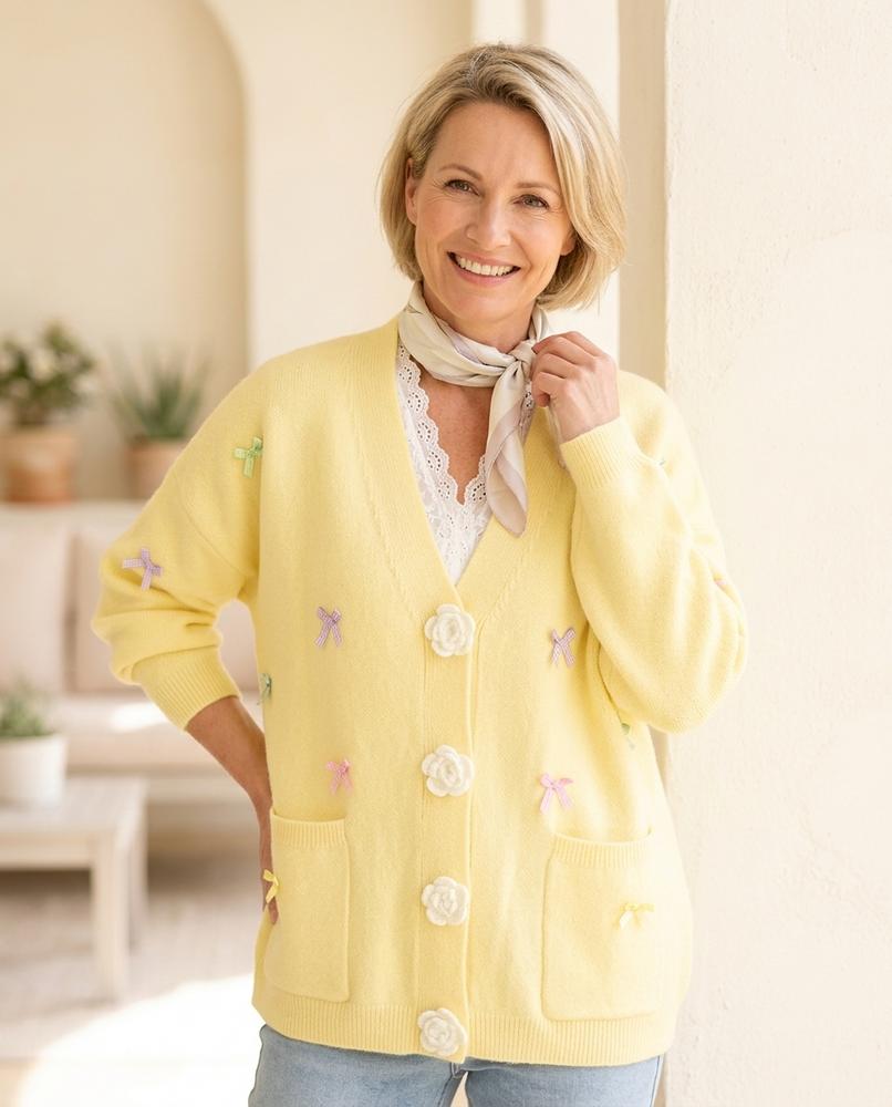 Witt Mode - Yusad | Verzierter Gestrickter Cardigan Damen