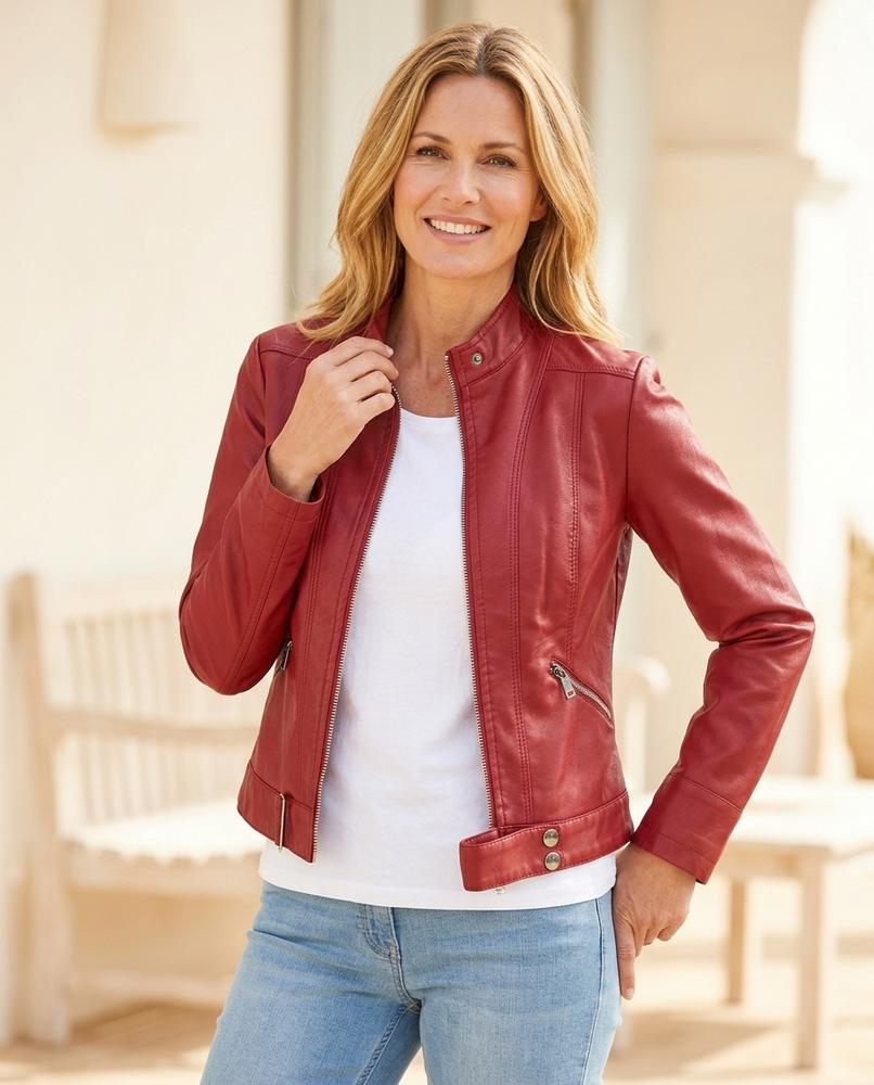 Witt Mode - Ruwad | Tailliert Gesteppt Lederjacke Damen