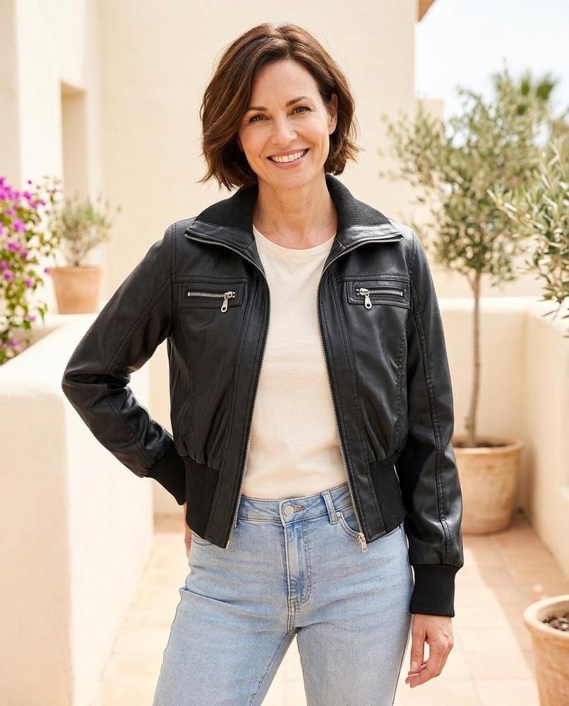 Witt Mode - Cazuk | Kurze Taillierte Lederjacke Damen