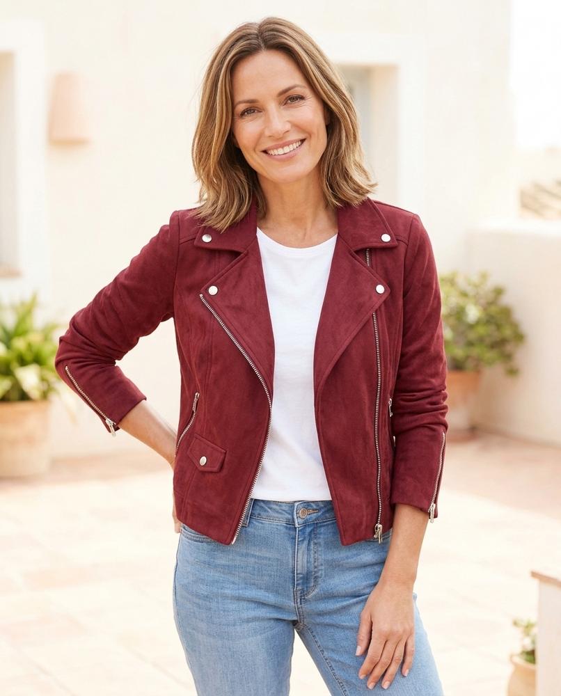 Witt Mode - Miwuv | Asymmetrisch Tailliert Lederjacke Damen