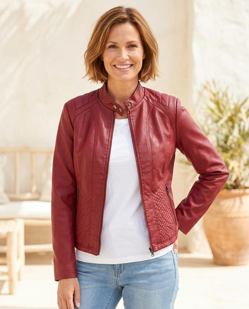 Witt Mode - Vowak | Tailliert Gesteppt Lederjacke Damen