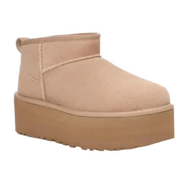 Classic Ultra Mini Platform Boot Damen Sand