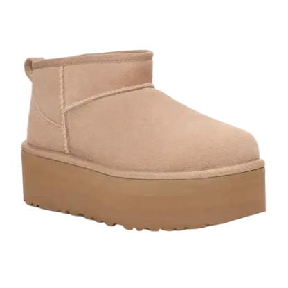 Classic Ultra Mini Platform Boot Damen Sand