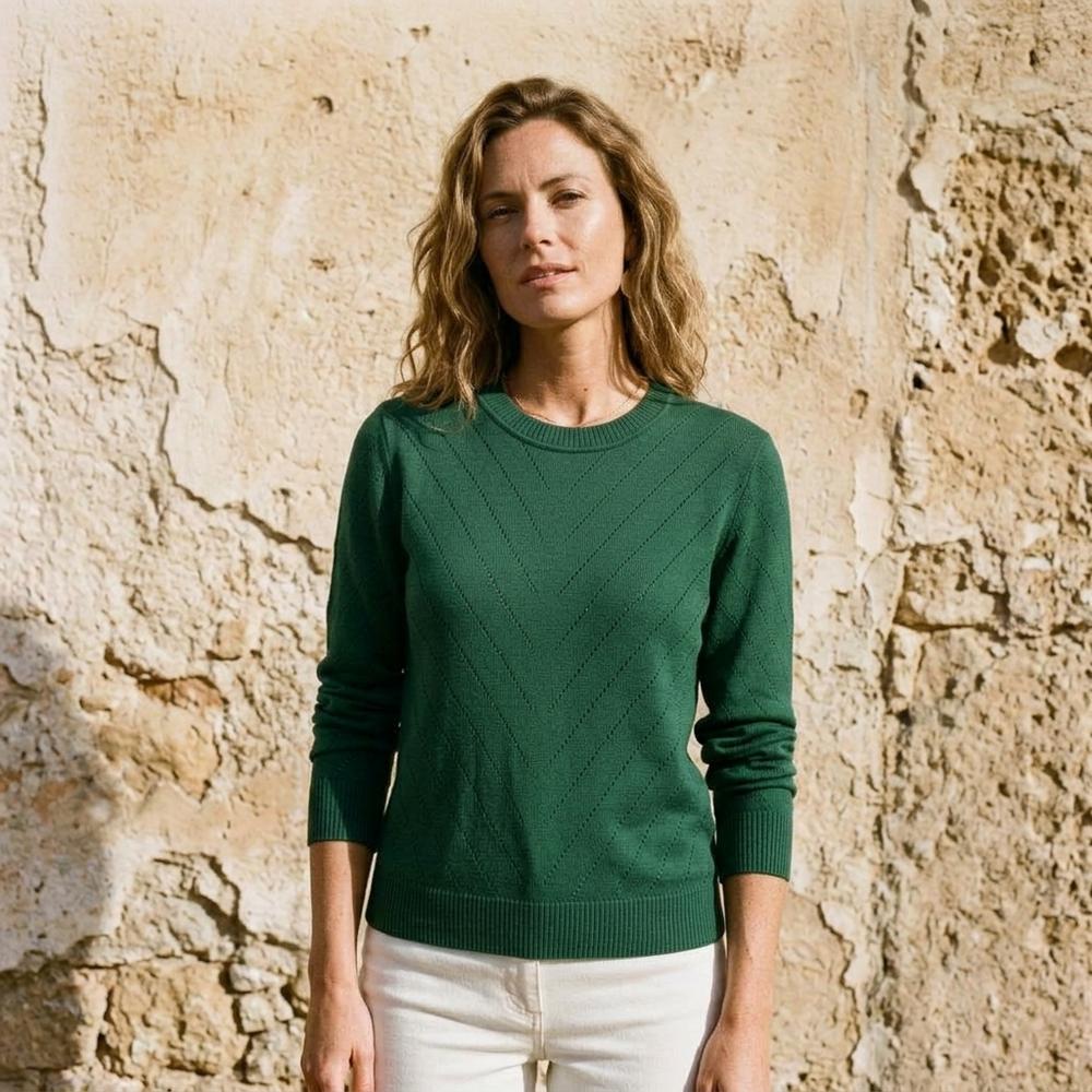 Witt Mode - Talen | Langärmliger Lochgemusterter Pullover