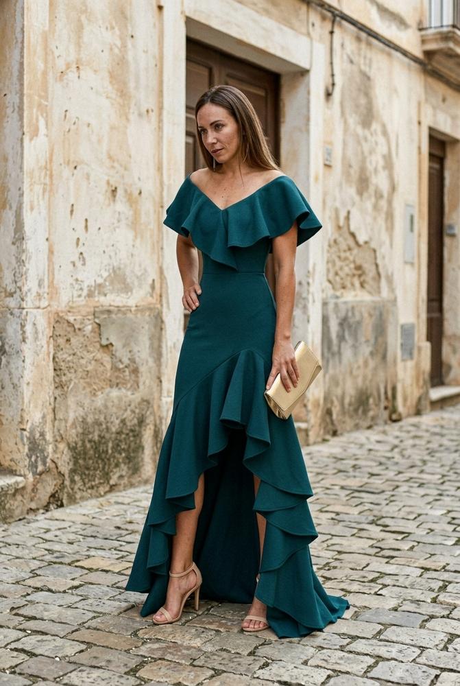 Witt Mode - Alvin | Asymmetrisches Gerüschtes Kleid
