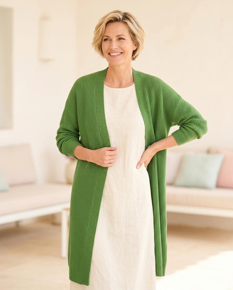 Witt Mode - Yonav | Langgeschnitten Gerippt Cardigan Damen
