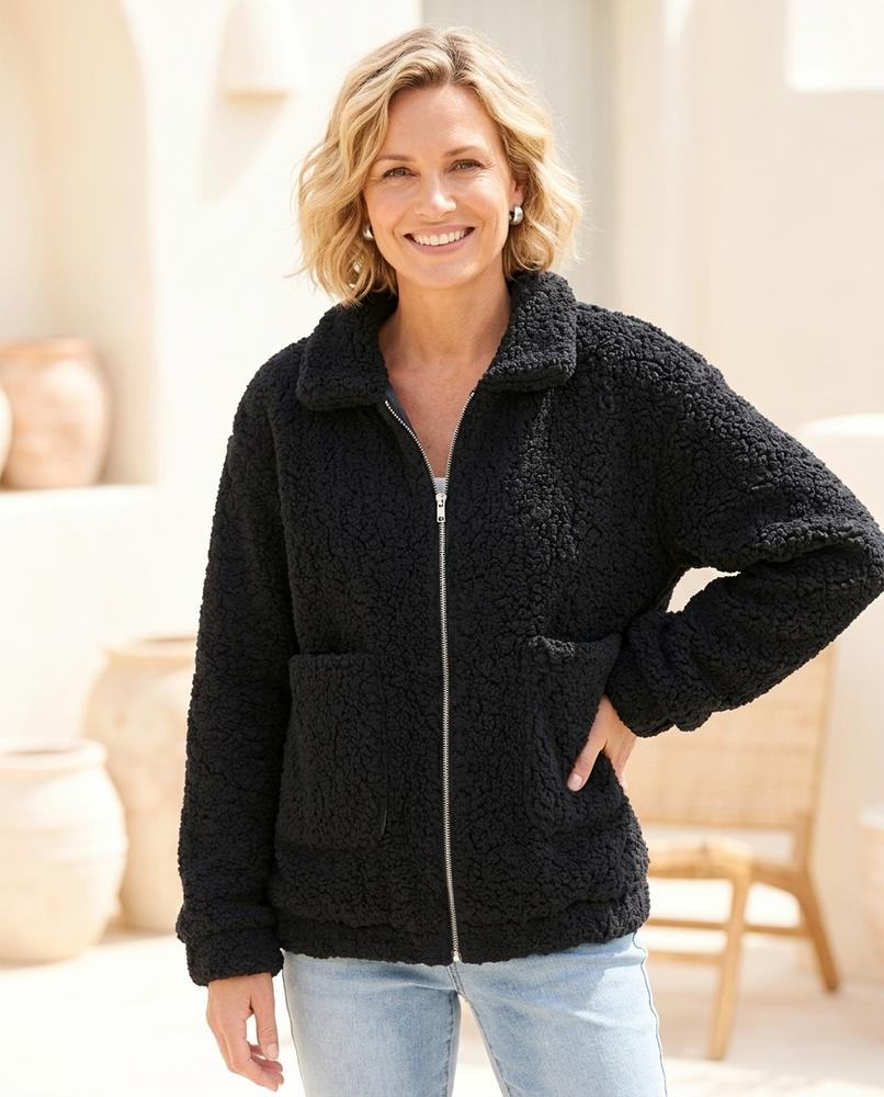 Witt Mode - Tiren | Gefütterte Teddyfleece Jacke Unisex