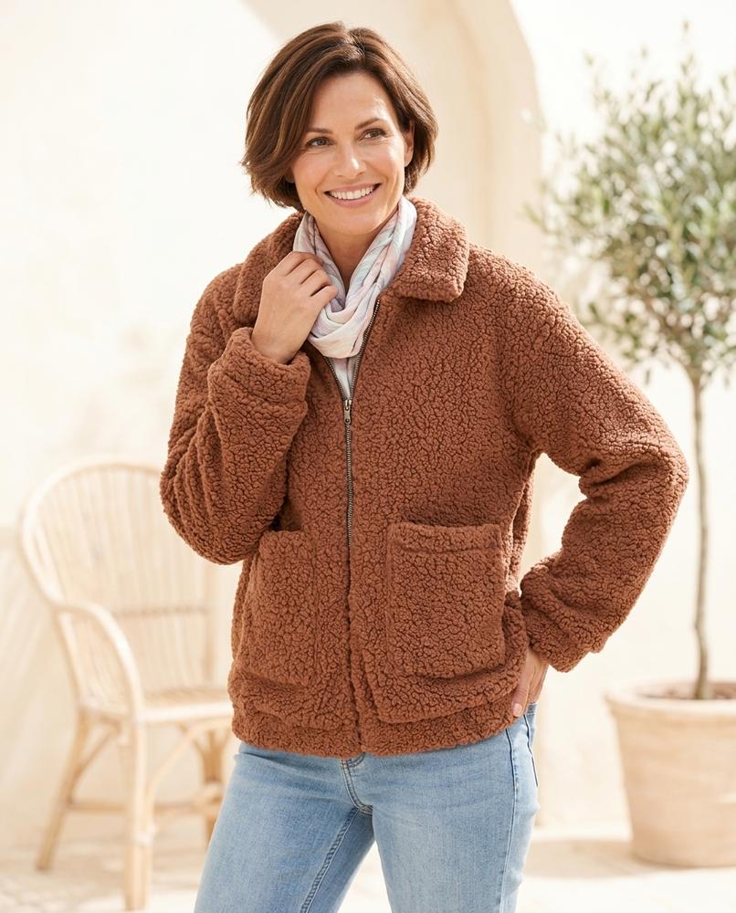 Witt Mode - Tiren | Gefütterte Teddyfleece Jacke Unisex