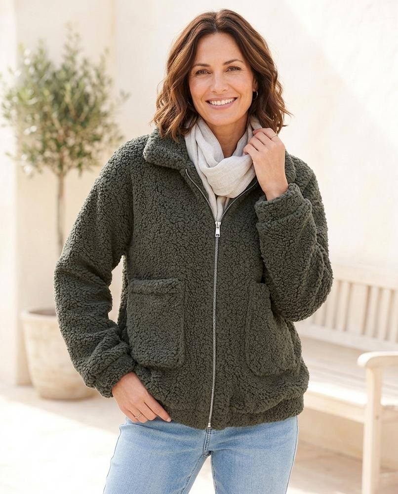 Witt Mode - Tiren | Gefütterte Teddyfleece Jacke Unisex