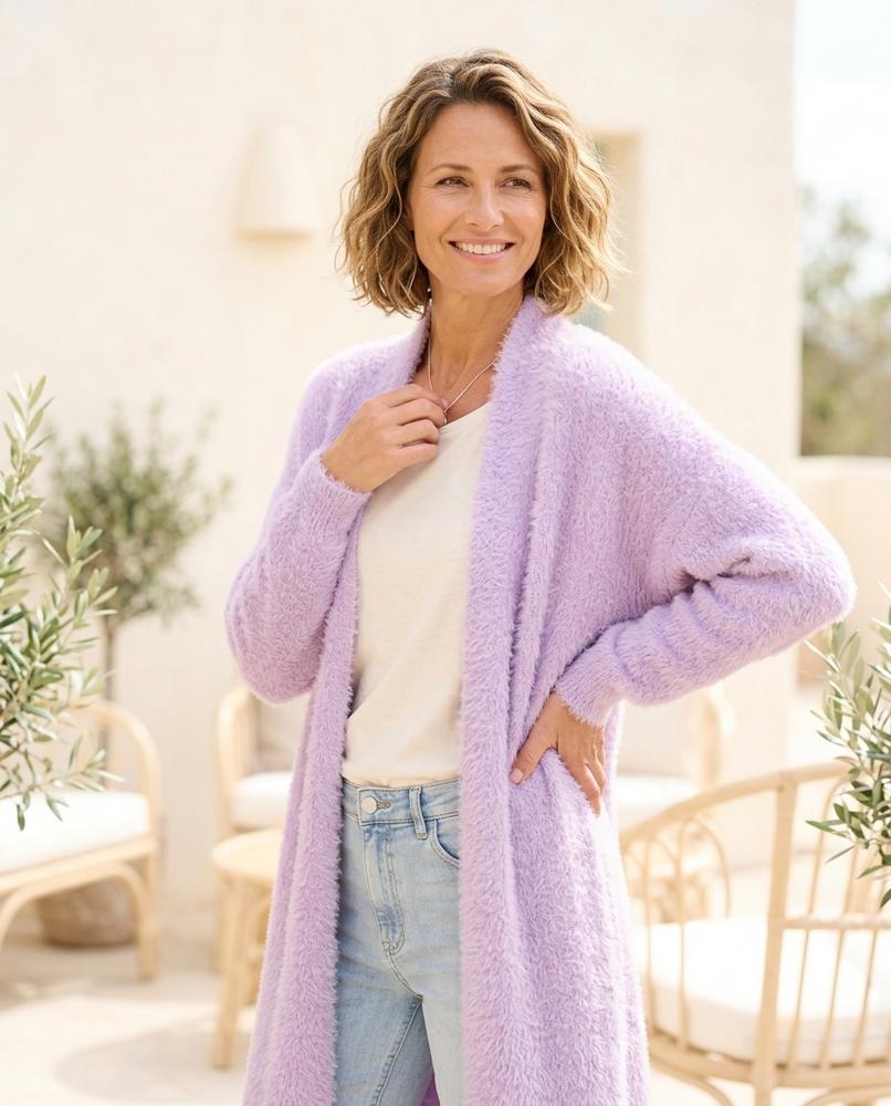 Witt Mode - Loser | Flauschig Lang Cardigan Damen