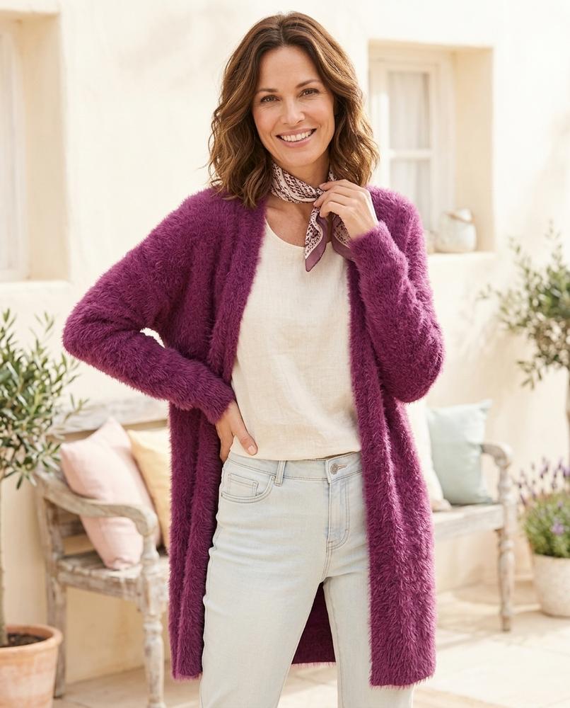 Witt Mode - Loser | Flauschig Lang Cardigan Damen