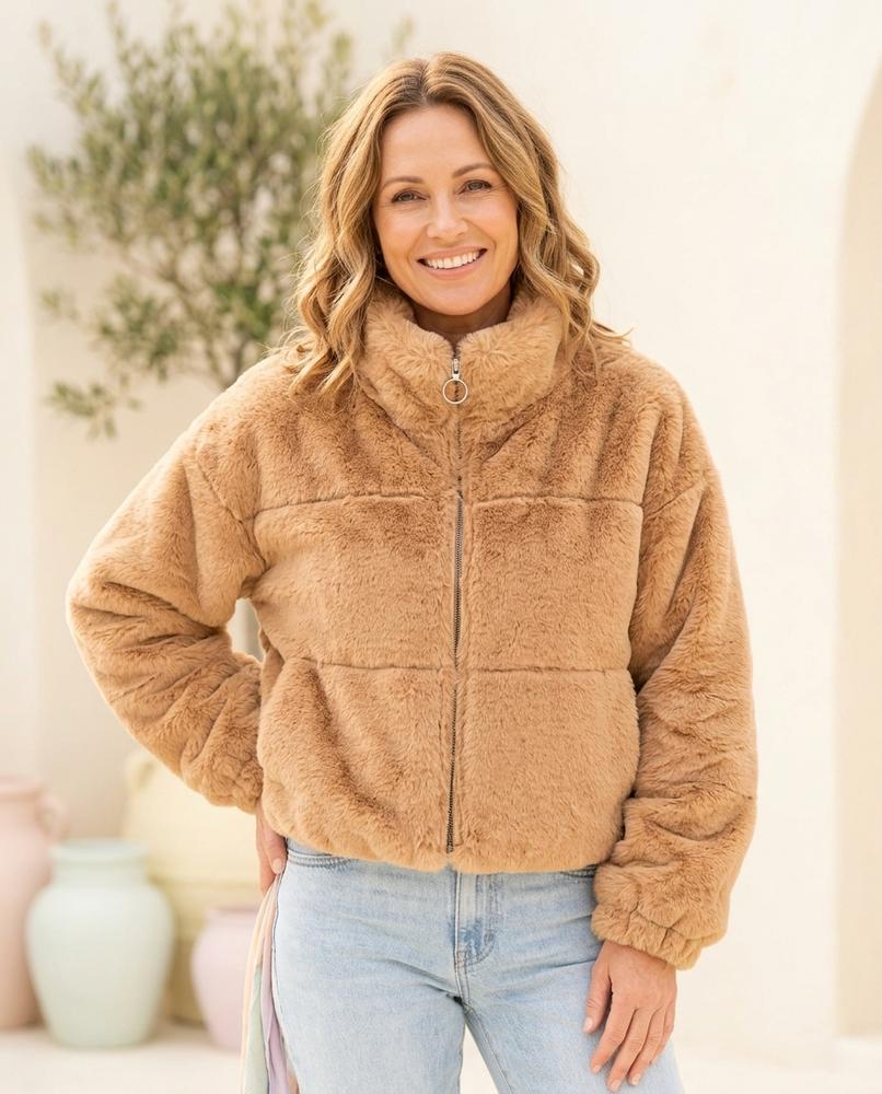 Witt Mode - Lalev | Plüschig Kurzgeschnitten Jacke Damen