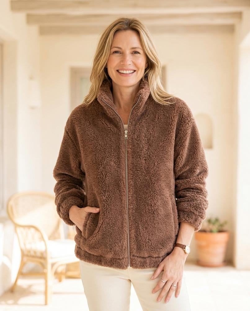 Witt Mode - Salan | Flauschige Fleece Jacke Damen