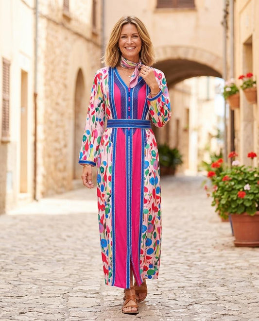 Witt Mode - Codar | Langärmliges Gemustertes Kleid Damen