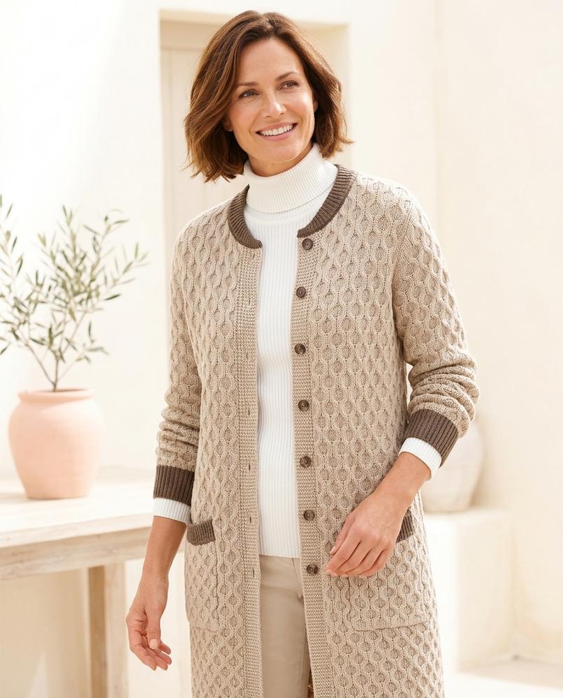 Witt Mode - Dasan | Strukturiert Lang Cardigan Damen