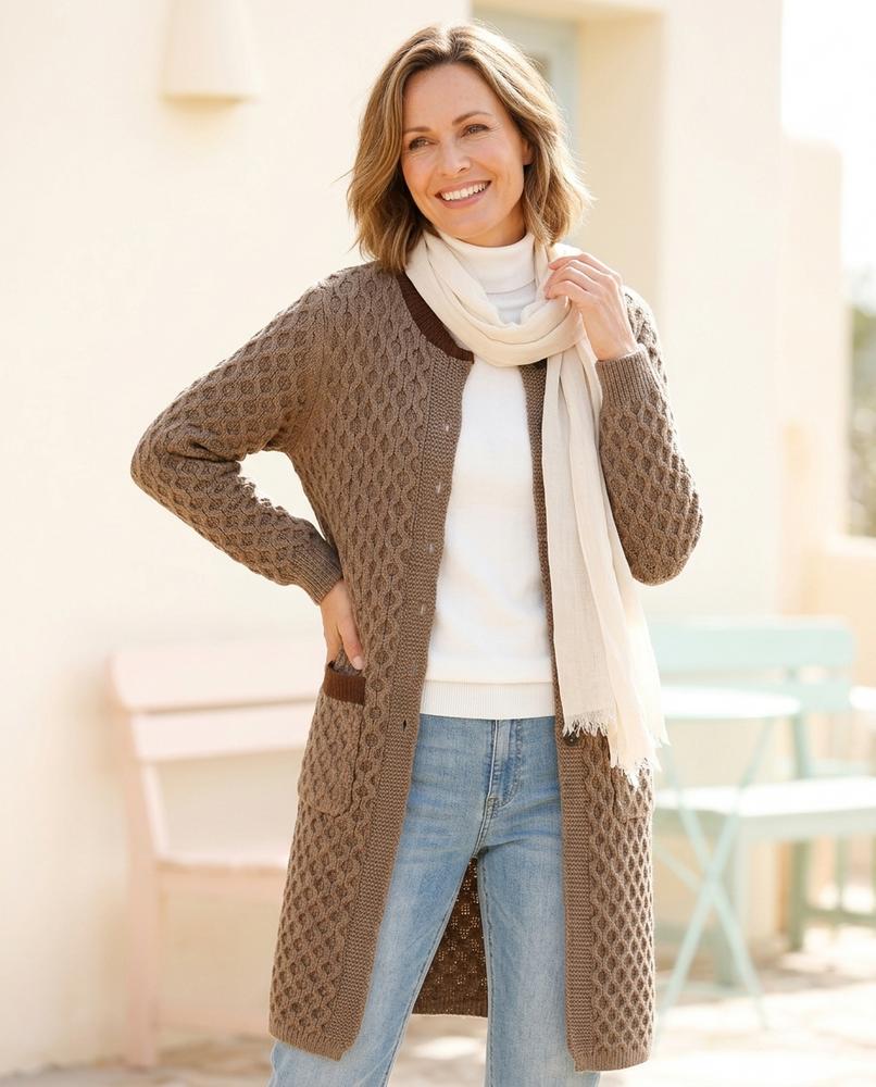 Witt Mode - Dasan | Strukturiert Lang Cardigan Damen