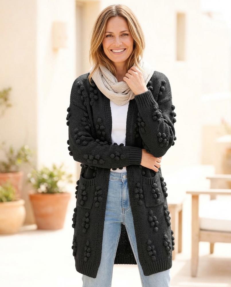 Witt Mode - Rilan | Strukturiert Verschlusslos Cardigan Damen