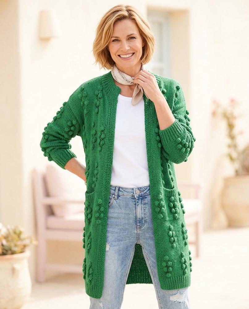 Witt Mode - Rilan | Strukturiert Verschlusslos Cardigan Damen