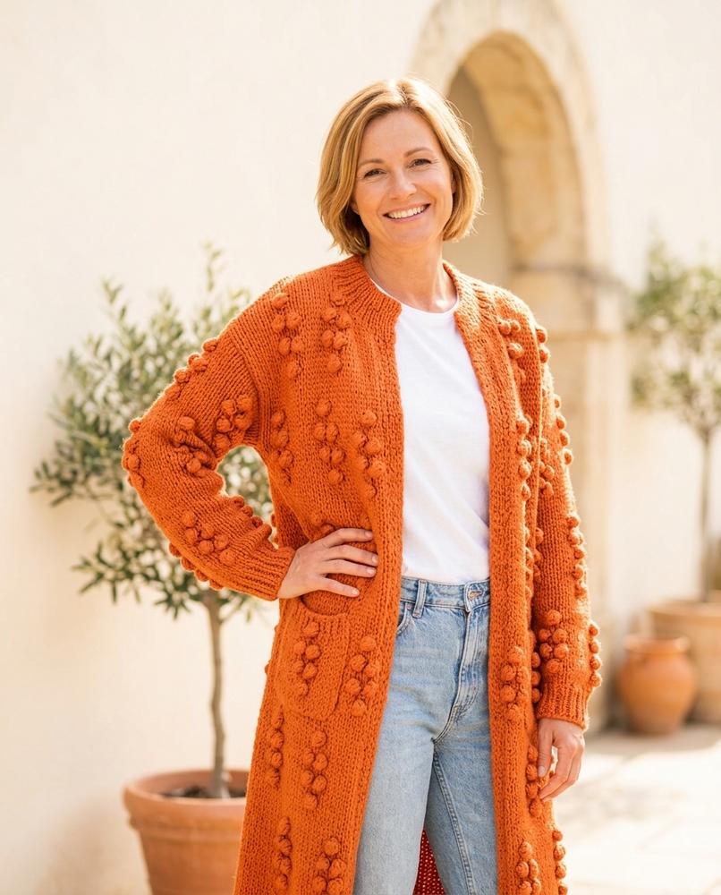 Witt Mode - Rilan | Strukturiert Verschlusslos Cardigan Damen