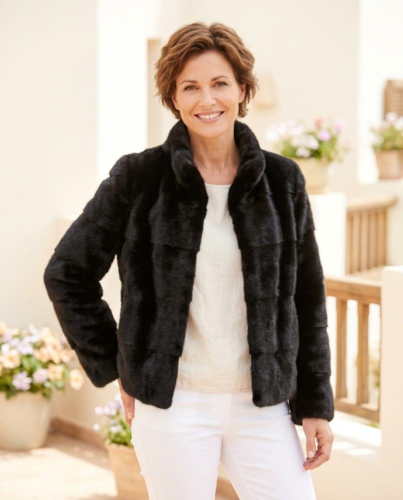 Witt Mode - Nisan | Glänzend Hochgeschlossen Jacke Damen