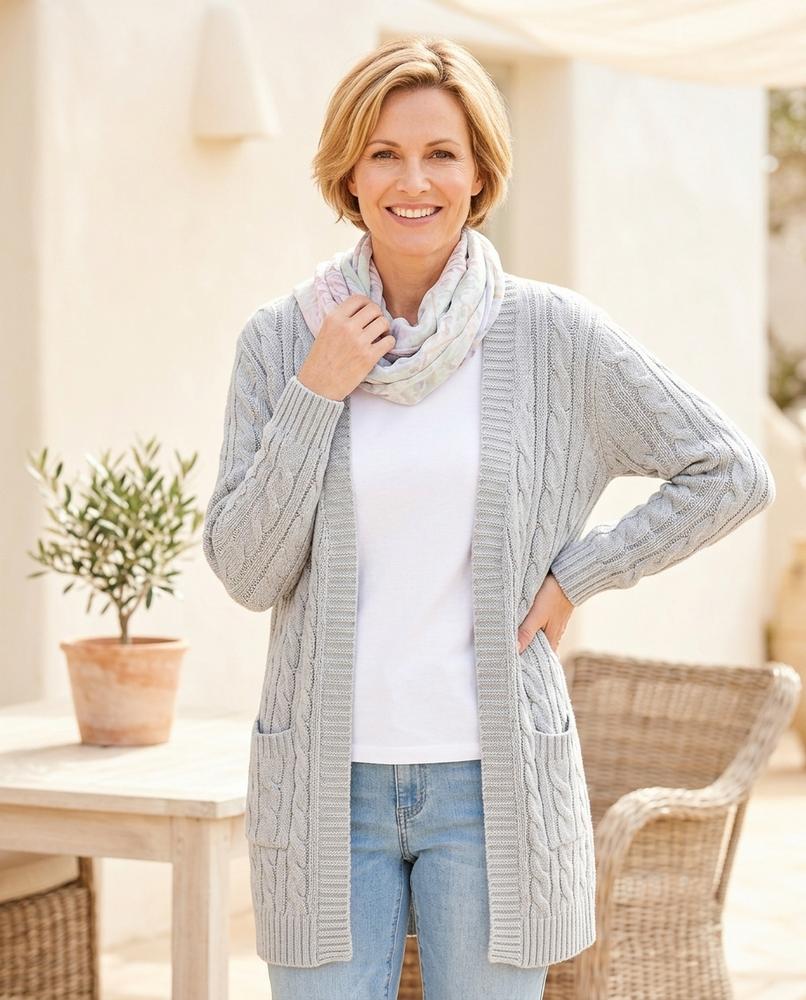 Witt Mode - Rovan | Strukturiert Langgeschnitten Cardigan Damen