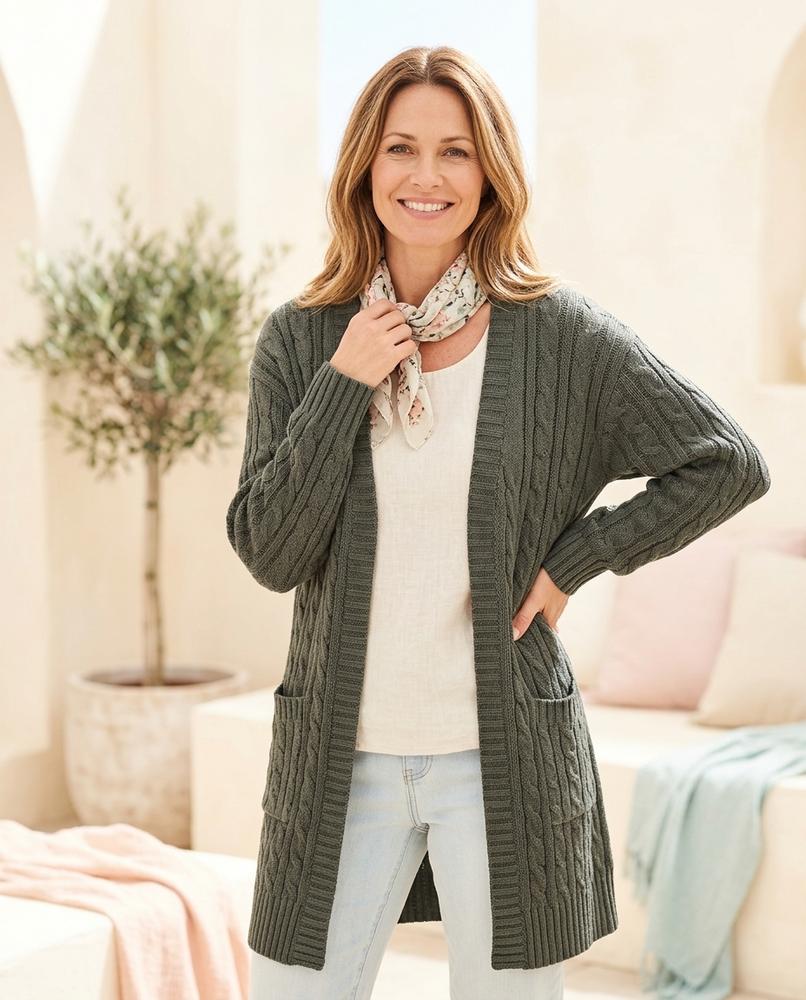 Witt Mode - Rovan | Strukturiert Langgeschnitten Cardigan Damen