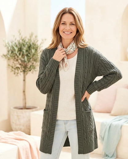 Witt Mode - Rovan | Strukturiert Langgeschnitten Cardigan Damen