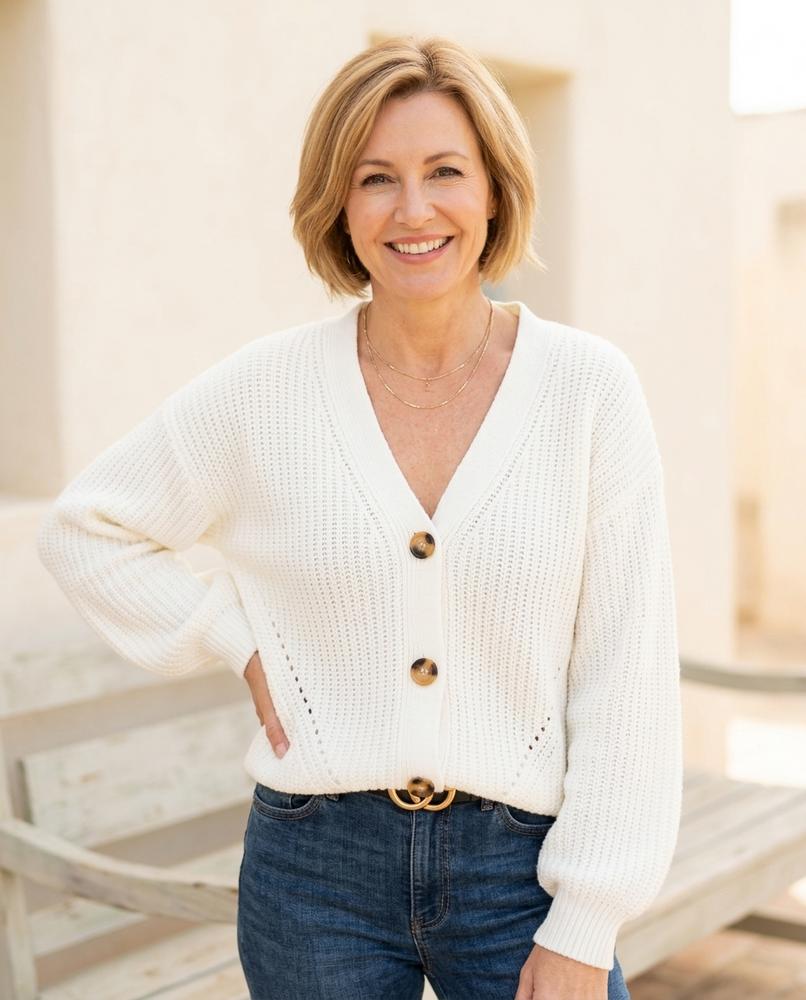 Witt Mode - Losel | Geknöpfter Grobgestrickter Cardigan Damen