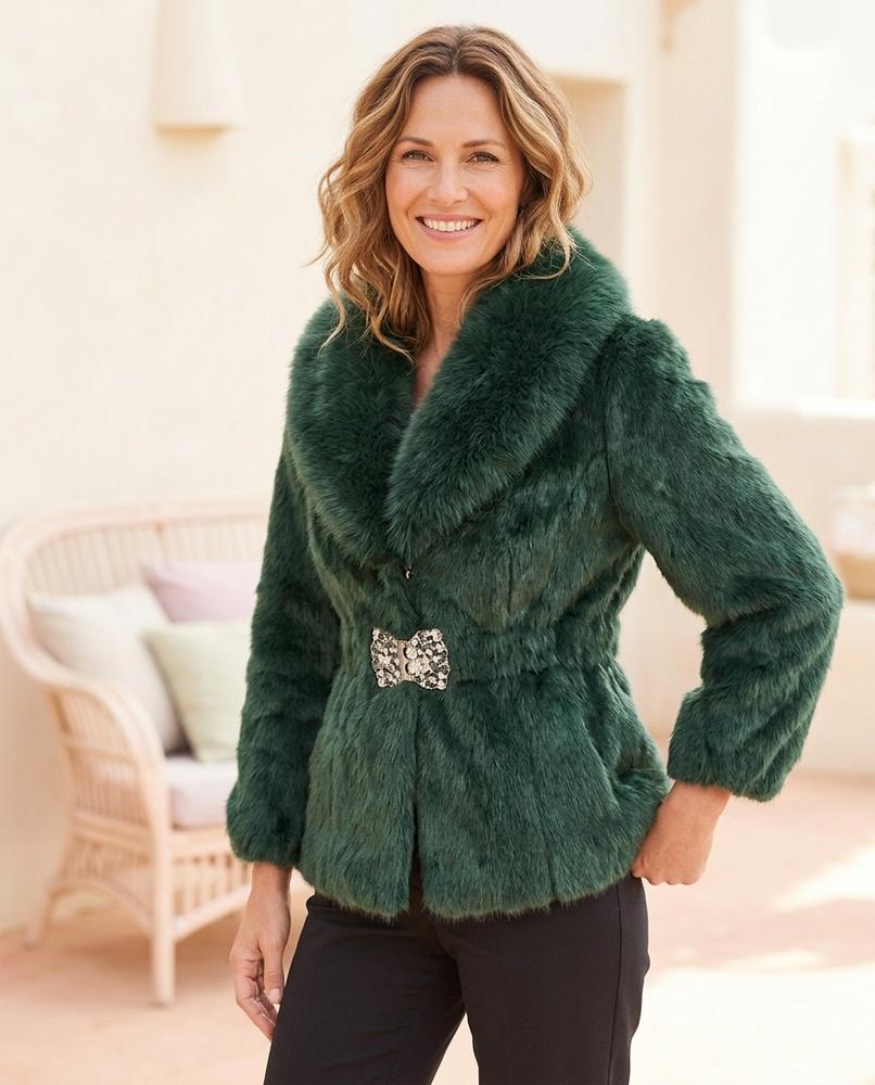 Witt Mode - Seser | Taillierte Pelzige Jacke Damen