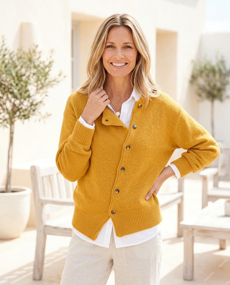 Witt Mode - Semor | Asymmetrisch Gestrickt Cardigan Damen