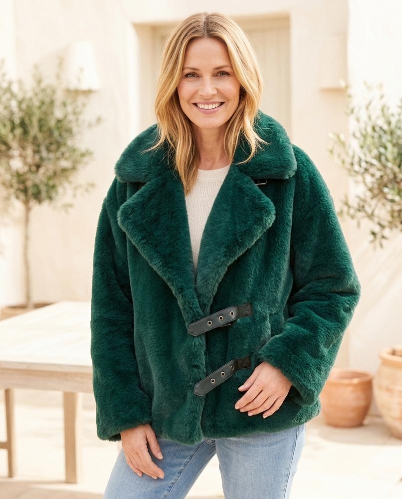 Witt Mode - Ellen | Weit Geschnittene Plüsch Jacke Damen