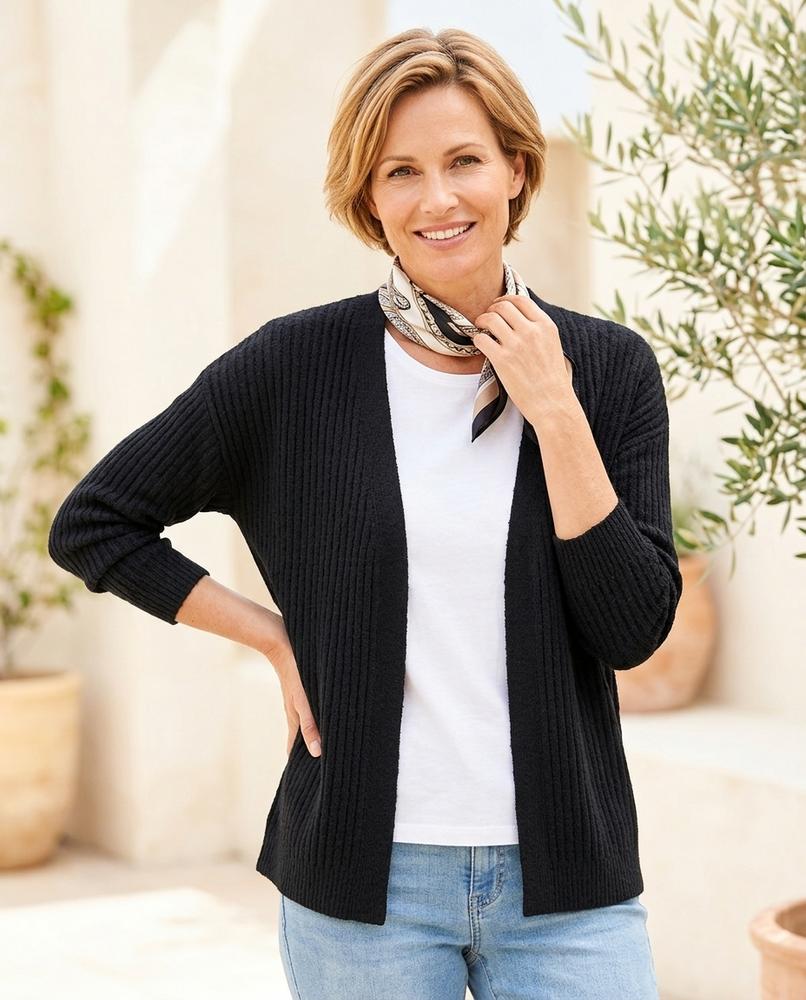 Witt Mode - Verel | Gerippt Verschlusslos Cardigan Damen