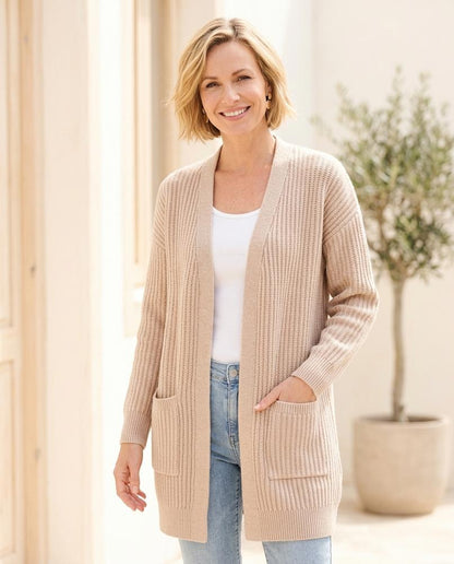 Witt Mode - Verel | Gerippt Verschlusslos Cardigan Damen