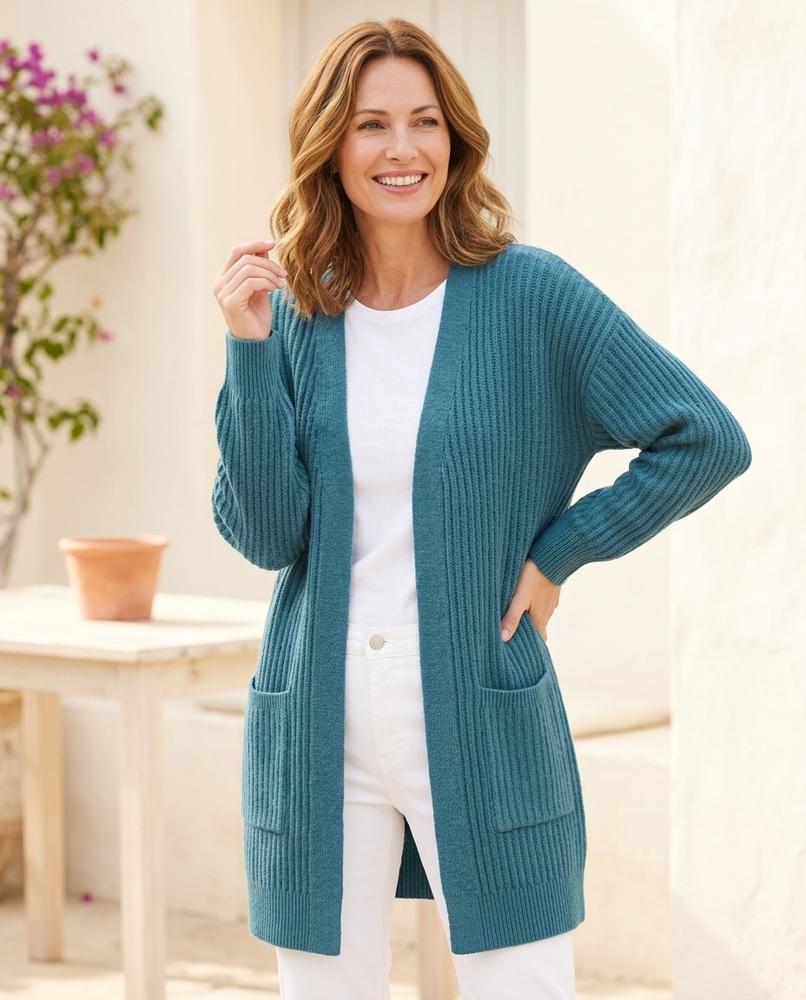 Witt Mode - Verel | Gerippt Verschlusslos Cardigan Damen