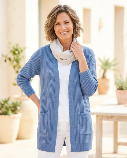 Witt Mode - Verel | Gerippt Verschlusslos Cardigan Damen