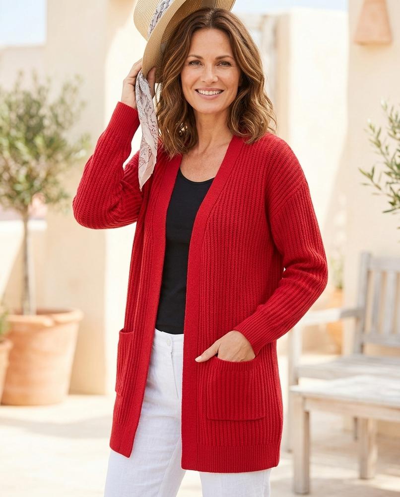 Witt Mode - Verel | Gerippt Verschlusslos Cardigan Damen