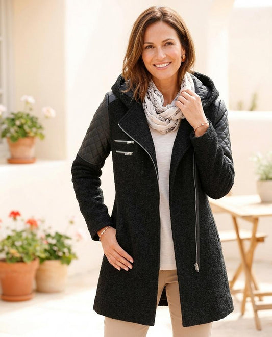 Witt Mode - Yomir | Asymmetrischer Taillierter Mantel Damen