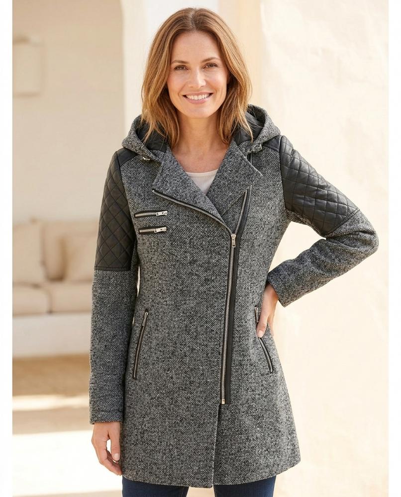 Witt Mode - Yomir | Asymmetrischer Taillierter Mantel Damen