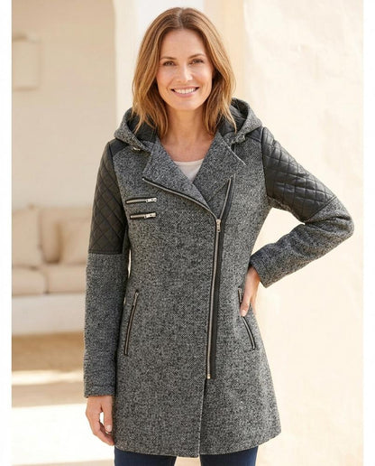Witt Mode - Yomir | Asymmetrischer Taillierter Mantel Damen
